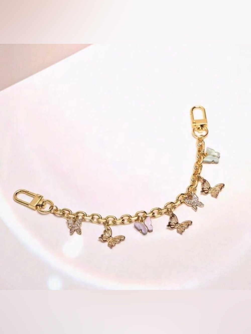 Butterfly Charm Chain - Picture 2 of 2